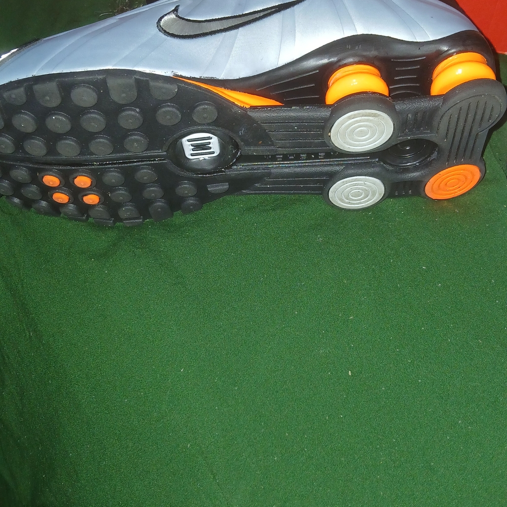 Nike Womens Gray and Orange Athletic Shoes